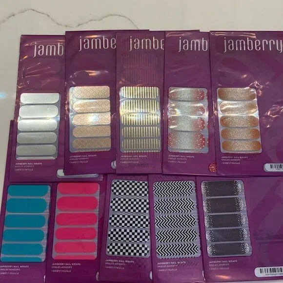 Jamberry Nails Lot of 10 full sets - Picture 1 of 3